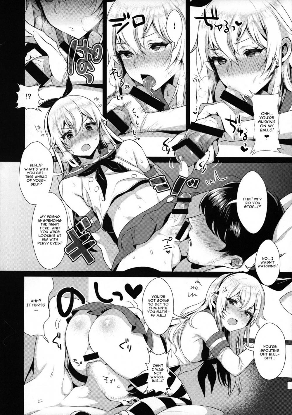 Hentai Manga Comic-Delivery! Cross cultural knitting exchange in Shimakaze-kuns Room ~toilet~-Read-9